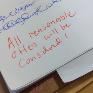 All reasonable offers will be considered!